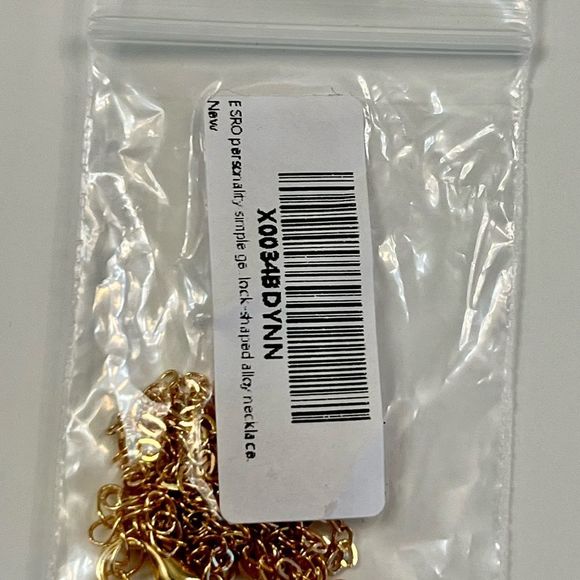 Locked In Love Gold-Plated Necklace - Picture 3 of 4